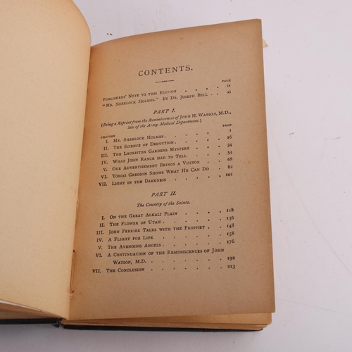 104 - A. Conan Doyle, A Study in Scarlet (Sherlock Holmes), Ward, Lock & Co, London, illustrated by George... 