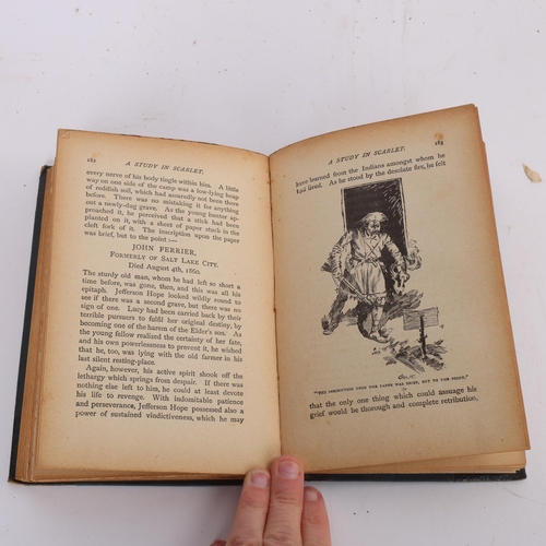 104 - A. Conan Doyle, A Study in Scarlet (Sherlock Holmes), Ward, Lock & Co, London, illustrated by George... 