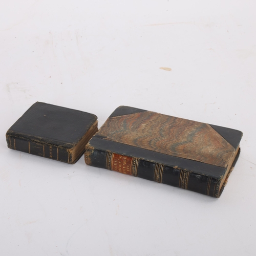 105 - 2 early 19th century miniature books, Pictures of Roman History designed by Alfred Mills 1809, and C... 