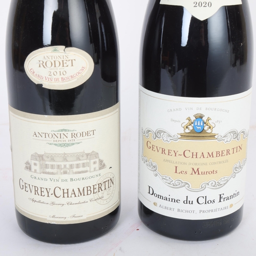 65 - 2 bottles of Gevrey-Chambertin red wine, 2010 Antonin Rodet and 2020 Albert Bichot Les Murots, Domai... 
