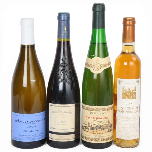 70 - 4 bottles of French wine, 2014 Marsannay Sylvian Pataille 750ml, 2005 Samur Chateau de la Durandiere... 
