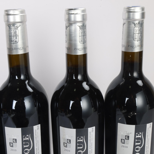 74F - 4 bottles of red wine, 2010 Pique Roque, Vin De Pays Des Maures, 750ml