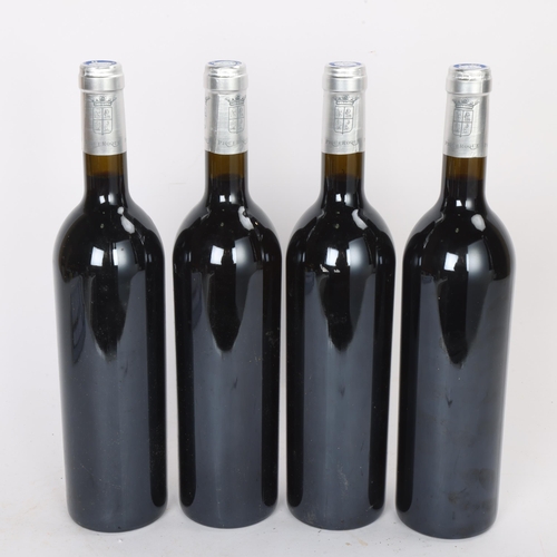 74F - 4 bottles of red wine, 2010 Pique Roque, Vin De Pays Des Maures, 750ml