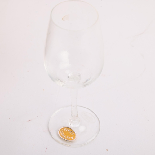 77 - Moser Glass, set of 6 specimen physiognomical miniature snifters, cased, case width 27.5cm