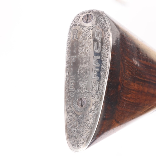 79 - Annie Oakley’s “Rifle Queen” Presentation Engraved Daw’s 408 Pin-Fire Smooth Bore Target Gun - 

Cra... 