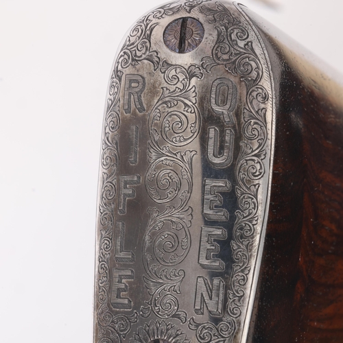 79 - Annie Oakley’s “Rifle Queen” Presentation Engraved Daw’s 408 Pin-Fire Smooth Bore Target Gun - 

Cra... 