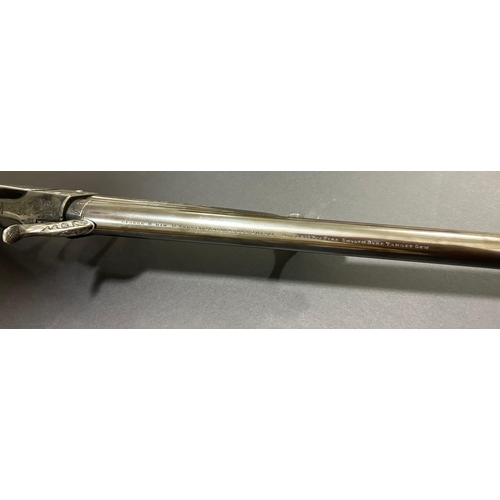 79 - Annie Oakley’s “Rifle Queen” Presentation Engraved Daw’s 408 Pin-Fire Smooth Bore Target Gun - 

Cra... 