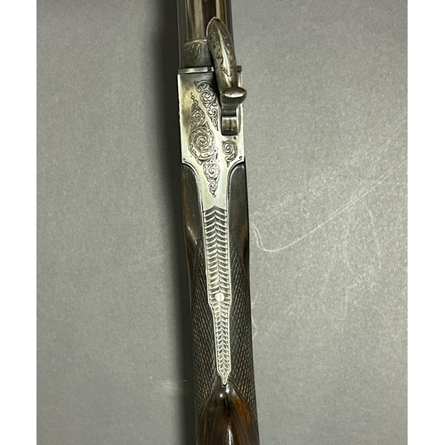 79 - Annie Oakley’s “Rifle Queen” Presentation Engraved Daw’s 408 Pin-Fire Smooth Bore Target Gun - 

Cra... 