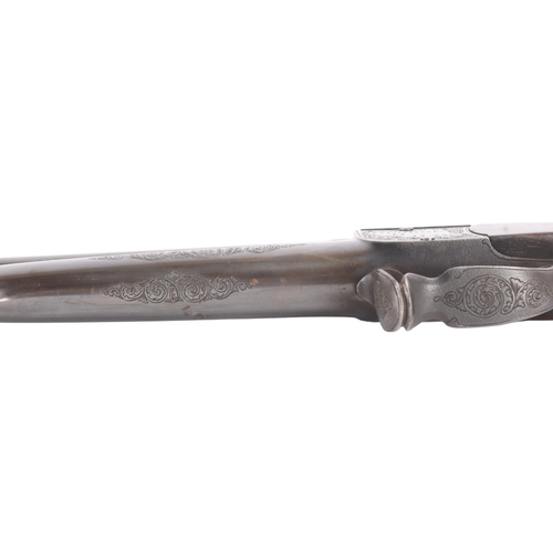 79 - Annie Oakley’s “Rifle Queen” Presentation Engraved Daw’s 408 Pin-Fire Smooth Bore Target Gun - 

Cra... 