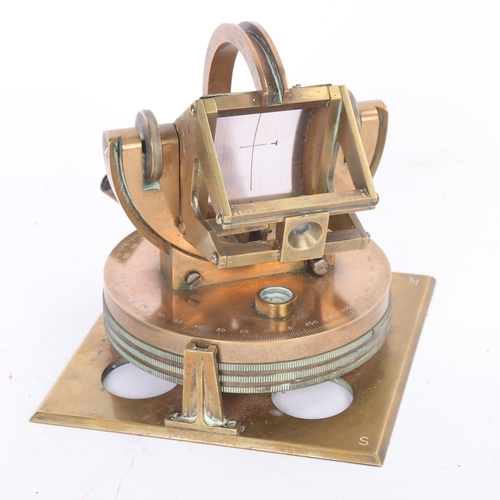 86 - A Union Observatory sun compass, second world war period, South African Army issue, one of only 128 ... 