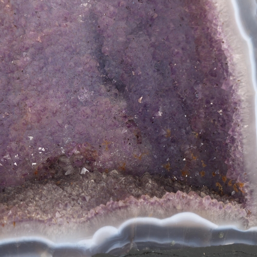 88 - A natural amethyst cavern geode, height 34cm
