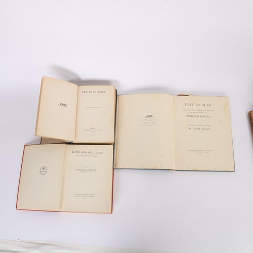 90 - Rudyard Kipling, 8 books including The Years Between Vol I & II Service Edition, Methuen & Co London... 