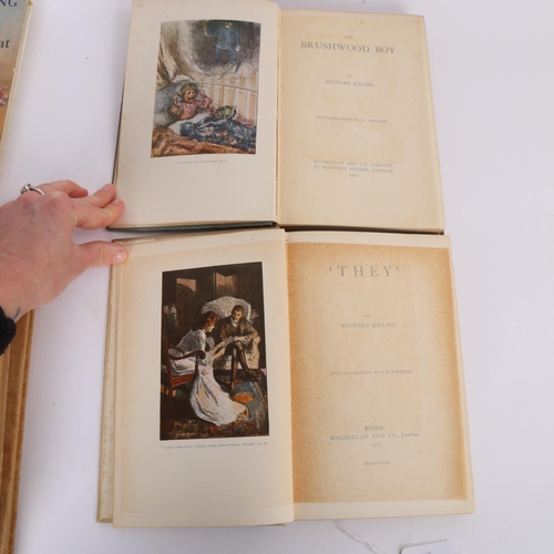 91 - Rudyard Kipling - 7 books including Thy Servant A Dog, 2 copies both MacMillan, London, 1930, one wi... 