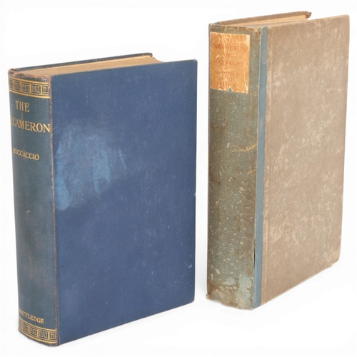 96 - The Decameron of Giovanni Boccaccio, 2 copies, 1920 edition with illustrations by Thomas Derrick no ... 