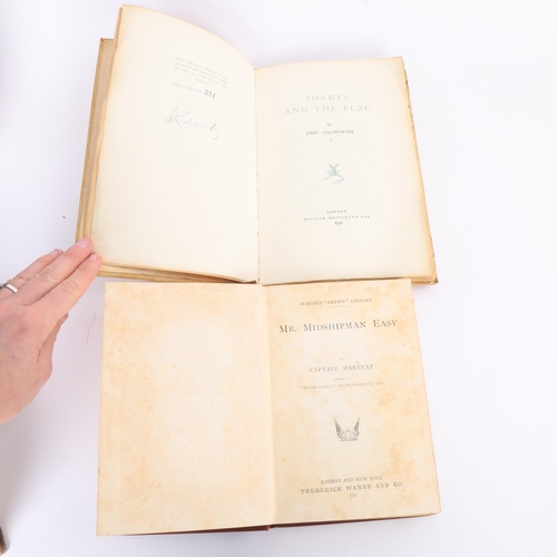 97 - 5 books inclucing The Inquisitor by Hugh Walpole, signed 1st edition 1935, Soames and the Flag by Jo... 