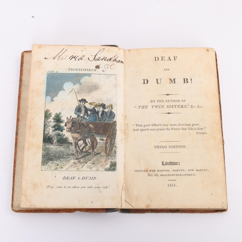 98 - 4 early 19th century books/booklets, including Sketches of Young Ladies by 