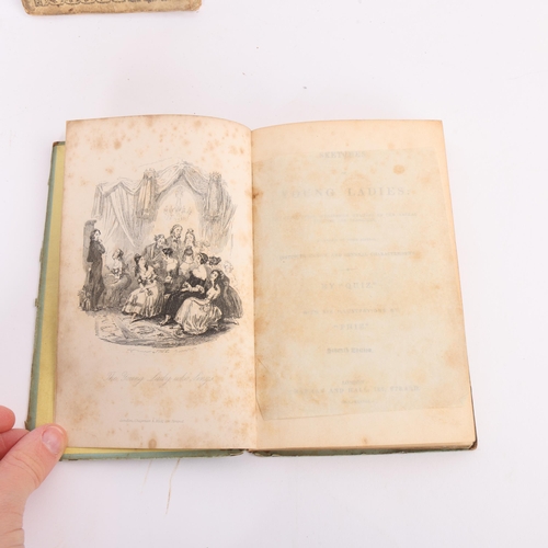 98 - 4 early 19th century books/booklets, including Sketches of Young Ladies by 