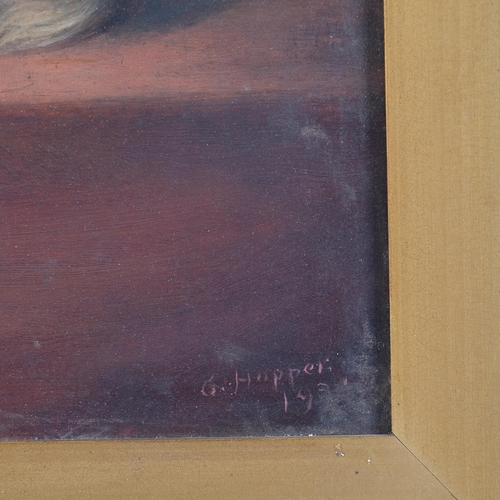 G Hopper after Sir Edwin Landseer, King Charles Spaniels, oil on board ...