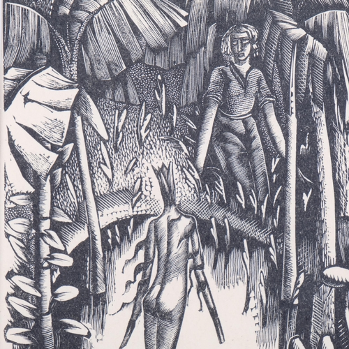Eric Ravilious (1903-1942), woodcut on paper, The Flower Spirit, 12.5cm ...