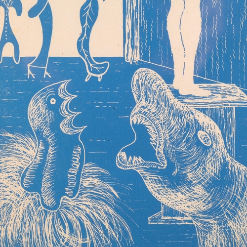John Banting (1902-1972), cyanotype on paper, La Haute Couture, signed ...
