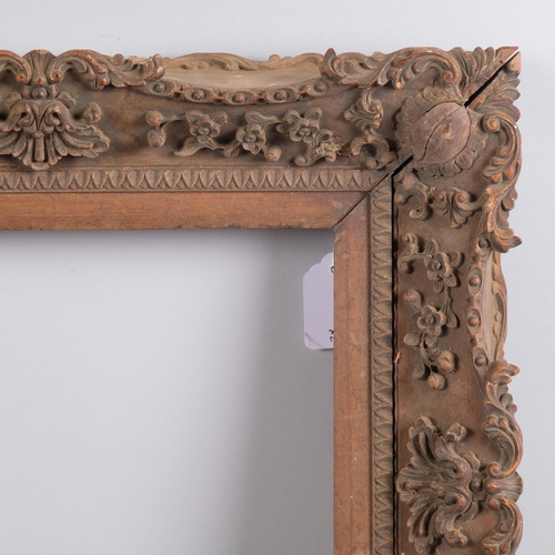Good quality pair of 19th century relief carved wood picture frames ...