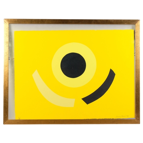 Sir Terry Frost RA (1915 - 2003), Lemon Glow (Kemp 129), colour screenprint, 1991, on Saunders Waterford rough paper, signed and dated in pencil, no. 7/50, as included in The Royal College of Arts "Six Artists" portfolio 1992, printed and published at The Royal College of Arts London, full sheet printed to the edges 561mm x 763mm double-sided glass frame