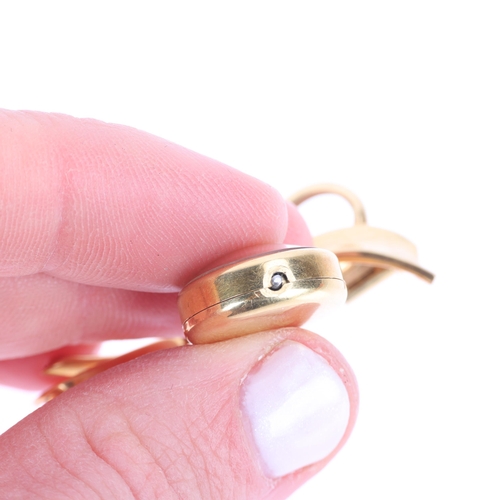 1025 - ROLEX - a lady's Vintage 18ct gold Precision mechanical Nurse's lapel watch, ref. 121, silvered dial... 