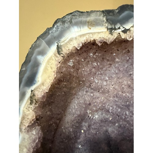 88 - A natural amethyst cavern geode, height 34cm