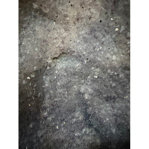 88 - A natural amethyst cavern geode, height 34cm