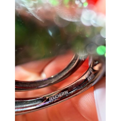 106 - BOUCHERON - a 'Masy, The Chameleon' ring, realistically modelled as a colourful chameleon, the tail ... 