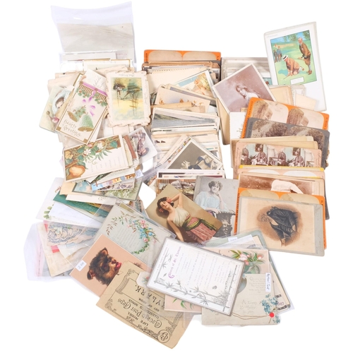 120 - Vintage postcards and ephemera (2 boxfuls)