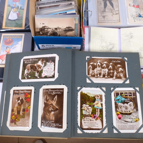 122 - A large quantity of postcards