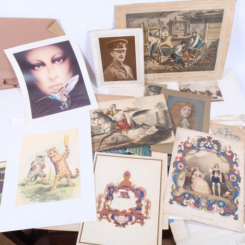 123 - Various prints and ephemera