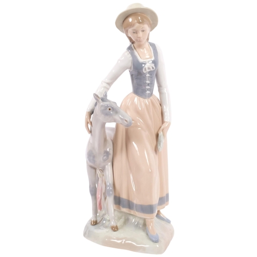 132 - Zaphir (Lladro) porcelain figure, Feeding My Colt, model no. 584, H40cm