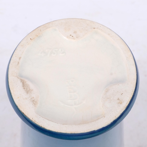 140 - A French de Bruyn pottery vase, early 20th century, H31cm