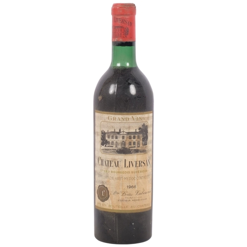 146 - A bottle of Chateau Liversan 1966