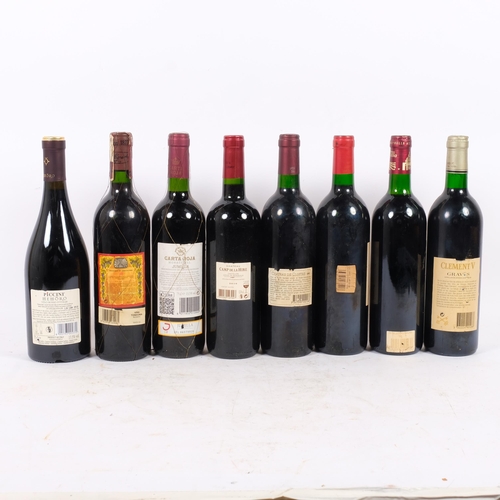 149 - 8 bottles of various wine, including a Grand Vin De Bordeaux, Clement V, Graves 1993, bottle of 1995... 