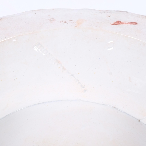 160 - A large 19th century Masons Ironstone pottery fruit bowl, diameter 30cm