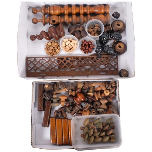 171 - A collection of furniture mounts and handles, etc