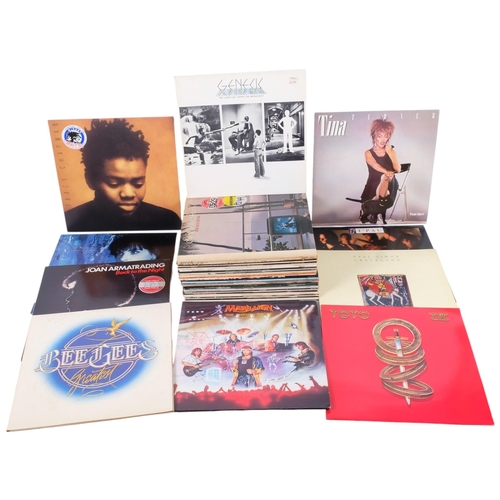 176 - A box of LPs, mainly '80s and '90s pop music