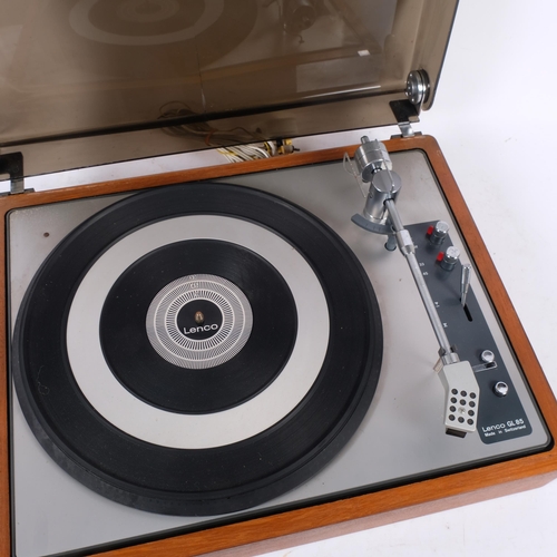178 - A Vintage Lenco GL85 turntable, fitted with M75ED Type 2 cartridge (turns on but turntable does not ... 