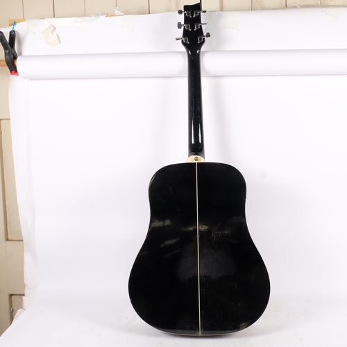 199 - An Ashton model SPD25 BK acoustic guitar