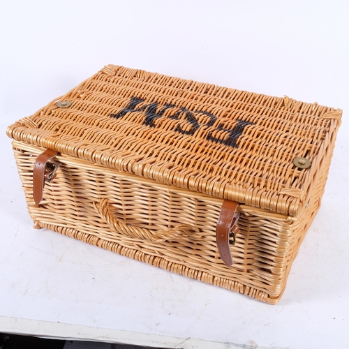 319 - A Fortnum & Mason wicker picnic basket