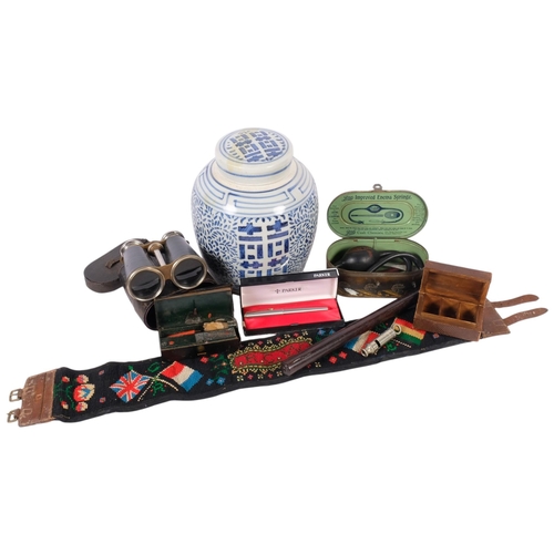 417 - A small collection of various collectables, including a Vintage Boots Improved enema syringe, origin... 