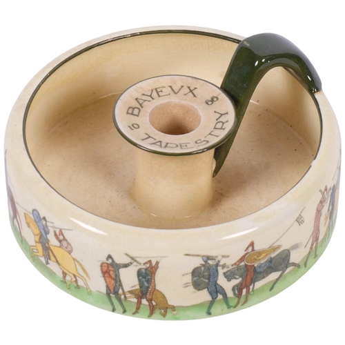 431 - A Royal Doulton Series Ware candle holder, part of the Bayeux Tapestry Series, D2873, diameter 16cm