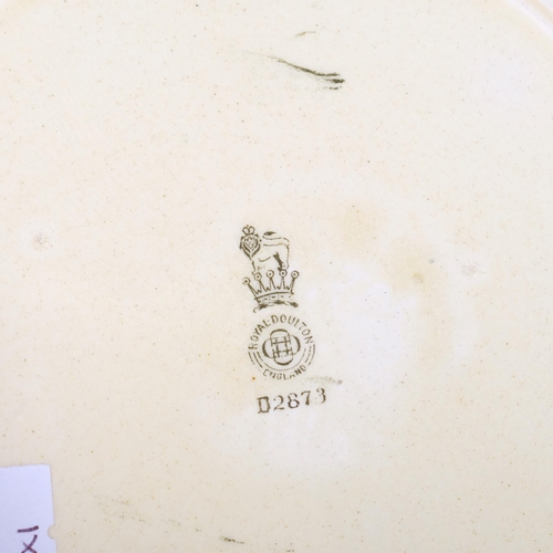 431 - A Royal Doulton Series Ware candle holder, part of the Bayeux Tapestry Series, D2873, diameter 16cm