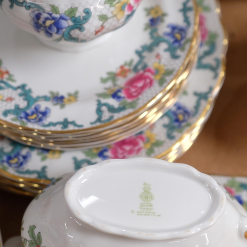 704 - A quantity of Royal Doulton Booth's Floradora dinnerware.
