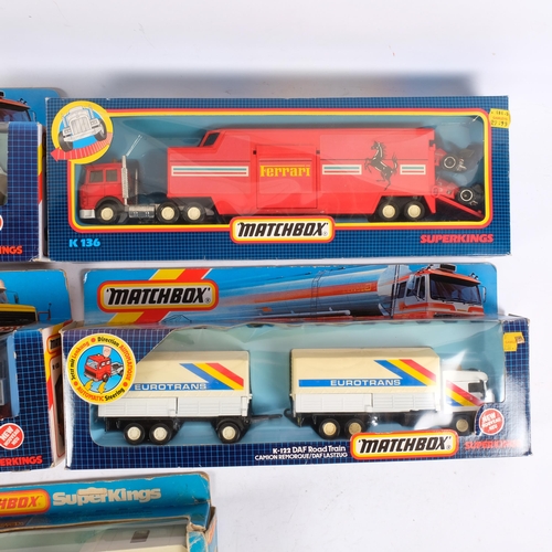 934 - 4 Matchbox toy lorries, to include a Formula 1 Racing Team (A136), a Shell Mercedes Benz Garage Tran... 