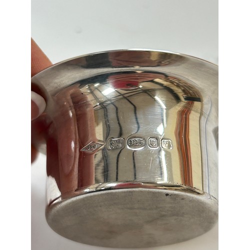 625 - BLOCK - 3 mid-century candle holders, in perspex stands, with hallmarked silver inserts