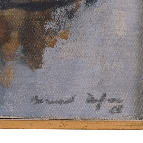 519 - Bernard Dufour (1922 - 2016), Il Songe, 1968, oil on canvas, 100cm x 73cm, framed